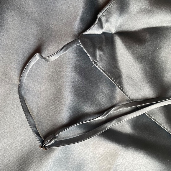 BRAND NEW Grey-blue 100% silk camisole, xs - Picture 6 of 9